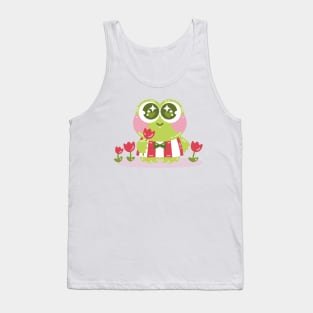 Kawaii Anime Frog Art Tank Top